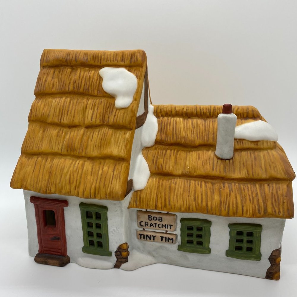 Vintage, Dickens' Village Series "The Cottage of Bob Cratchit & Tiny Tim"